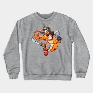 Angry Pirate Shrimp Crewneck Sweatshirt